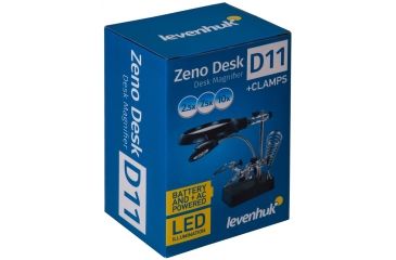 Image of Levenhuk Zeno Desk D11 Magnifier, Black/Silver, Medium 70445
