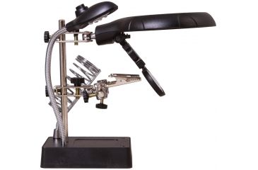 Image of Levenhuk Zeno Desk D11 Magnifier, Black/Silver, Medium 70445