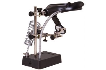 Image of Levenhuk Zeno Desk D11 Magnifier, Black/Silver, Medium 70445