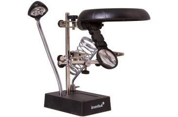 Image of Levenhuk Zeno Desk D11 Magnifier, Black/Silver, Medium 70445