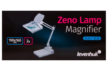 Image of Levenhuk Zeno Lamp ZL25 LED Magnifier, White, Small, 74090