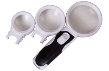 Image of Levenhuk Zeno Multi ML9 3/10/16x Magnifier, White, Small, NSN N 72604