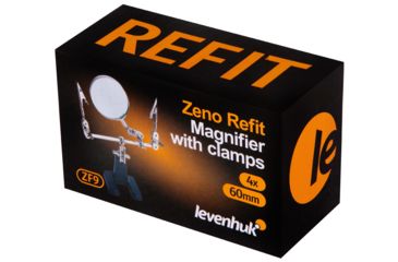 Image of Levenhuk Zeno Refit ZF9 Magnifier, Black/Silver, Small, 74071