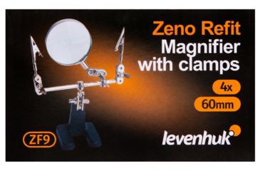 Image of Levenhuk Zeno Refit ZF9 Magnifier, Black/Silver, Small, 74071