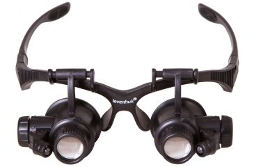 Image of Levenhuk Zeno Vizor G4 Magnifying Glasses, Black, Medium 70432