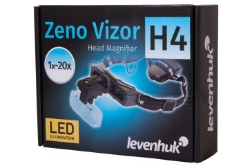 Image of Levenhuk Zeno Vizor H4 Head Magnifier, Black, Medium 70433