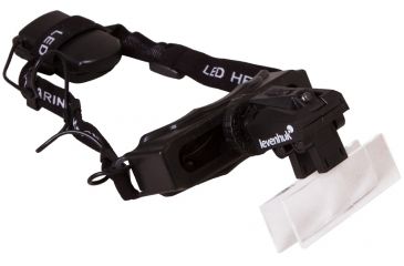 Image of Levenhuk Zeno Vizor H4 Head Magnifier, Black, Medium 70433