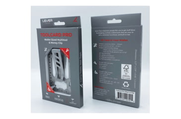 Image of Lever Gear Toolcard Pro w/ Money Clip, Silver, L1001R