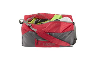 Image of Lewis N. Clark 18in Packable Duffel with Neoprene Zip Pouch, Red/Gray, One Size, 1760RED