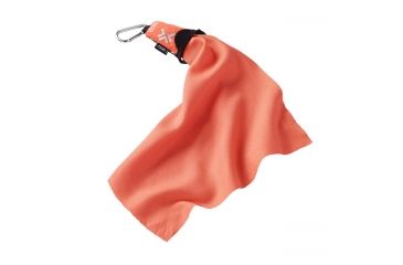 Image of Lewis N Clark CamPack Outdoor Microfiber Towel,12x12in,Orange,Small 9303