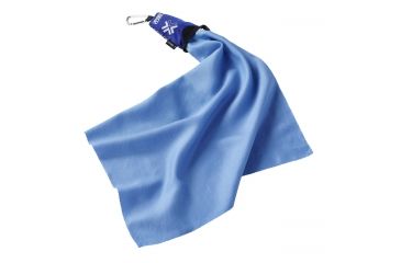 Image of Lewis N Clark CamPack Outdoor Microfiber Towel,16x16in,Blue,Medium 9304