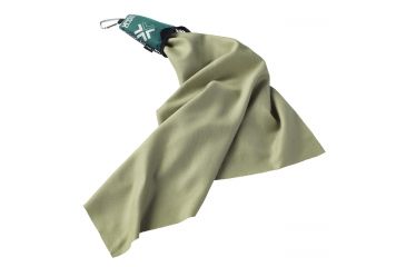 Image of Lewis N Clark CamPack Outdoor Microfiber Towel,23x25in,Green 9305
