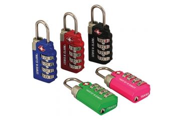 Image of Lewis N Clark Combination Tsa Padlock TSA24 BLACK