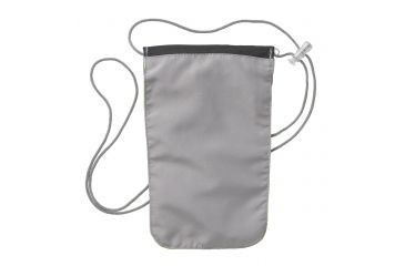 Image of Lewis N Clark ElectroLight Overseas Trip Neck Stash,8x5in,Charcoal/Bright Blue 1118CHR