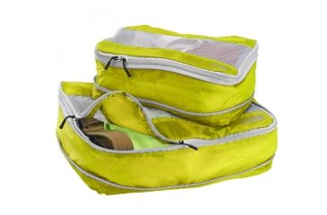 Image of Lewis N Clark ElectroLight Packing Cube Set,Pack of 2,Medium and Large,Neon Lemon 1125NEO