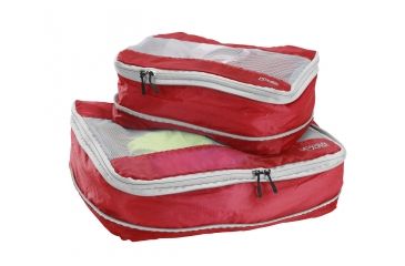 Image of Lewis N Clark ElectroLight Packing Cube Set,Pack of 2,Medium and Large,Red 1125RED