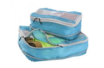 Image of Lewis N Clark ElectroLight Packing Cube Set,Pack of 2,Medium and Large,Bright/Blue 1125BLU