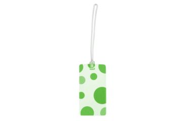 Image of Lewis N Clark Fashion Luggage Tag, Green Polka Dot 7418