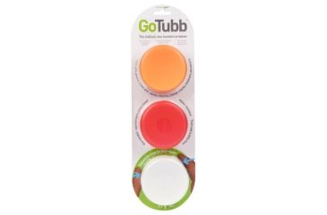 Image of Lewis N Clark GoTubb 3-Pack, Medium, (2oz), Clear/Orange/Red HG0224
