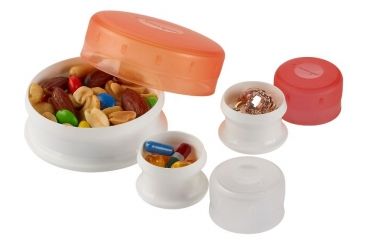 Image of Lewis N Clark GoTubb 3-Pack, Medium, (2oz), Clear/Orange/Red HG0224