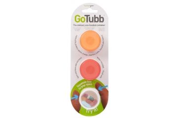 Image of Lewis N Clark GoTubb, 3-Pack, Small (0.4oz), Clear/Orange/Red HG0214