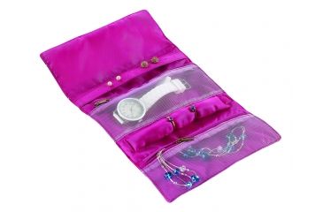 Image of Lewis N Clark Jewelry Roll, Pink 70303