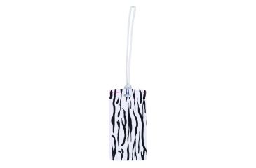 Image of Lewis N Clark Plastic Luggage Tag, Zebra 7462