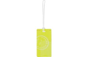 Image of Lewis N Clark Plastic Neon Luggage Tag, Yellow 7470YEL