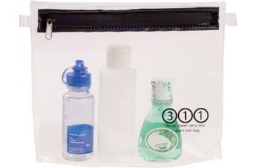 Image of Lewis N Clark Quart-Size Carry-On Toiletry Pouch, Clear 311