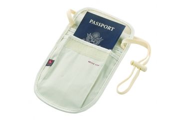 Image of Lewis N Clark RFID Neck Stash, Ivory 7271