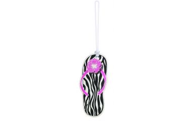Image of Lewis N Clark Spree Luggage Tag, Zebra Flip Flop 7523