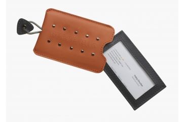 Image of Lewis N Clark Studded Luggage Tag, Orange 7491ONG