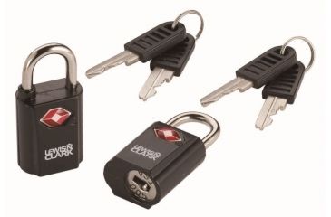 Image of Lewis N Clark Travel Sentry Mini Padlock Set, 2-Pack, Black TSA21
