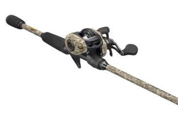 Image of Lew’s American Hero Camo Baitcast Reel and Rod Combo, 7ft 1-PC Medium  IM7 Graphite Rod, 5+1 Bearings, 7.5-1 Ratio, 1-PC Graphite Frame, LH Retrieve, Camo/Black, AHC1SHL70MCG2