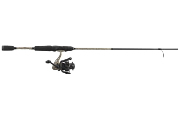 Image of Lews American Hero Camo 200 Spinning Combo, 6 ft, Medium, Fast, 6.2:1, Ambidextrous, 2 Pieces, AHC2060M-2