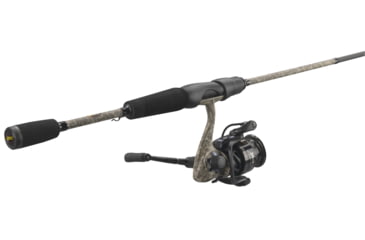 Image of Lews American Hero Camo 200 Spinning Combo, 6 ft, Medium, Fast, 6.2:1, Ambidextrous, 2 Pieces, AHC2060M-2