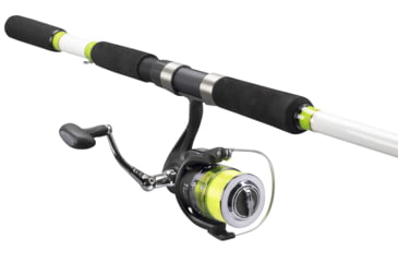 Image of Lew's TP2 Casting Rod, Spinnerbait Model, 6ft 10in, 1-PC HM45 Graphite Rod w/ Medium-Heavy  and Fast, Winn Dri-Tac Split-Grip, SoftTouch Reel Seat, Black/Gray, TP2610MH