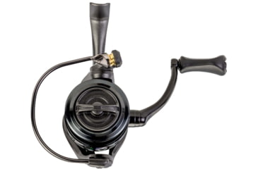 Image of Lew’s Custom 300 Spinning Reel, SZ 300 Reel, 9+1 Bearings, 6.2-1 Ratio, Aluminum Frame and Sideplate, Screw-In Aluminum Handle, Speed Gears, Speed Lube, Hybrid Carbon Drag, Black/Silver, CS300G2