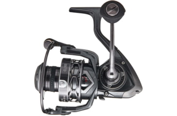 Image of Lew’s Custom Lite 100 Spinning Reel, SZ 100 Reel, 10+1 Bearings, 5.6-1 Ratio, Tanso Tech Frame, Sideplate and Rotor, Aluminum Speed Gears, Hybrid Carbon Drag, Reversible Retrieve, Gray, CL100