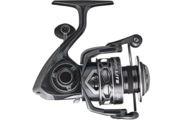 Image of Lew’s Custom Lite 100 Spinning Reel, SZ 100 Reel, 10+1 Bearings, 5.6-1 Ratio, Tanso Tech Frame, Sideplate and Rotor, Aluminum Speed Gears, Hybrid Carbon Drag, Reversible Retrieve, Gray, CL100