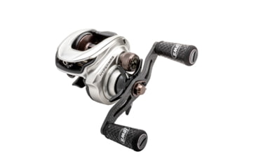 Image of Team Lew’s HyperMag Baitcast Reel, 10+1 Double Shielded Bearings, 8.3-1 Ratio, 1-PC Magnesium Frame, Carbon Fiber Drag, LH Retrieve, Silver, TLH1XHLG2
