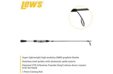 Image of Lew’s Lite Spinning Rod, 7ft, 1-PC Light  Extra-Fast, LL70LS