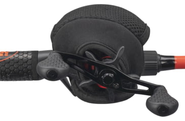 Image of Lew's Speed Reel Cover, Fits Large Spinning Reels, 2mm Neoprene, Hook and Loop Closure, Black, LSCBS2