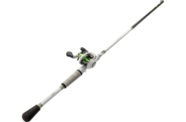 Image of Lew’s MACH 1 Baitcast Reel and Rod Combo, 7ft, 1-PC IM7 Graphite Rod, Medium, Fast, 7+1 Bearings, 7.5-1 Ratio, LH Retrieve, White/Black/Gray/Green, MH1SHL70MG3