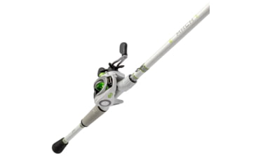 Image of Lew’s MACH 1 Baitcast Reel and Rod Combo, 7ft, 1-PC IM7 Graphite Rod, Medium, Fast, 7+1 Bearings, 7.5-1 Ratio, LH Retrieve, White/Black/Gray/Green, MH1SHL70MG3