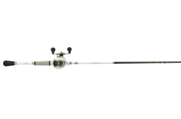 Image of Lew’s MACH 1 Baitcast Reel and Rod Combo, 7ft 2in, 1-PC IM7 Graphite Rod, Medium-Heavy, Fast, 7+1 Bearings, 7.5-1 Ratio, LH Retrieve, White/Black/Gray/Green, MH1SHL72MHG3
