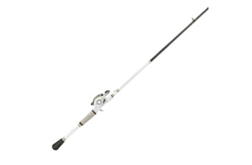 Image of Lew’s MACH 1 Baitcast Reel and Rod Combo, 7ft 2in, 1-PC IM7 Graphite Rod, Medium-Heavy, Fast, 7+1 Bearings, 7.5-1 Ratio, LH Retrieve, White/Black/Gray/Green, MH1SHL72MHG3