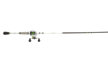 Image of Lew’s MACH 1 Baitcast Reel and Rod Combo, 7ft 2in, 1-PC IM7 Graphite Rod, Medium-Heavy, Fast, 7+1 Bearings, 7.5-1 Ratio, RH Retrieve, White/Black/Gray/Green, MH1SH72MHG3