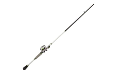 Image of Lew’s MACH 1 Baitcast Reel and Rod Combo, 7ft 2in, 1-PC IM7 Graphite Rod, Medium-Heavy, Fast, 7+1 Bearings, 7.5-1 Ratio, RH Retrieve, White/Black/Gray/Green, MH1SH72MHG3