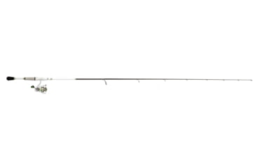 Image of Lew’s MACH 1 Spinning Reel and Rod Combo, 6ft 9in, 1-PC IM7 Graphite Rod, Medium-Light, Fast, SZ 200 Reel, 9+1 Bearings, 6.2-1 Ratio, White/Black/Gray/Green, MH2069MLFSG3